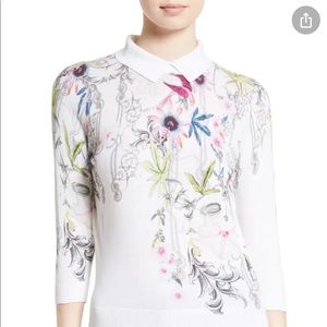Ted Baker London Kikka floral print sweater